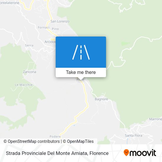 Strada Provinciale Del Monte Amiata map