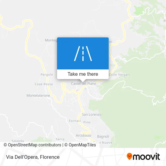 Via Dell'Opera map