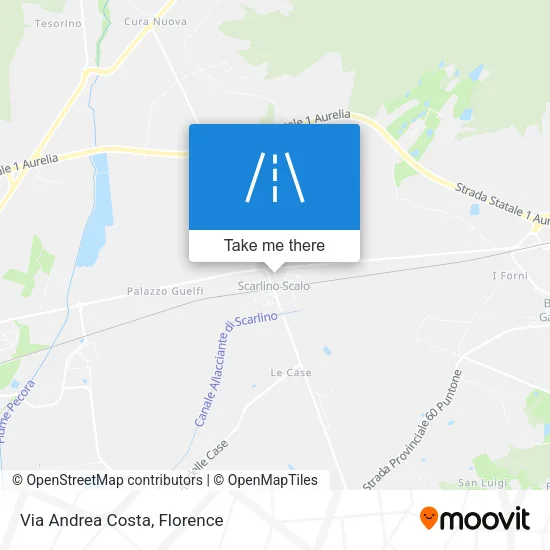Via Andrea Costa map