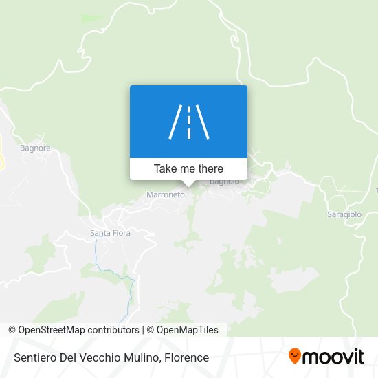 Sentiero Del Vecchio Mulino map