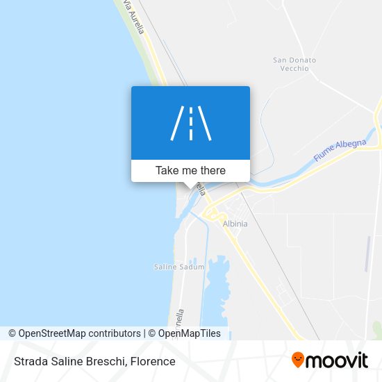 Strada Saline Breschi map