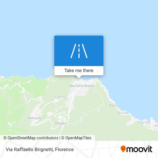 Via Raffaello Brignetti map