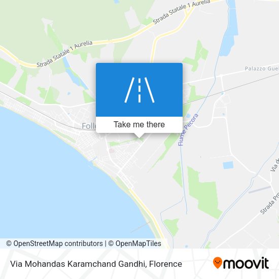 Via Mohandas Karamchand Gandhi map