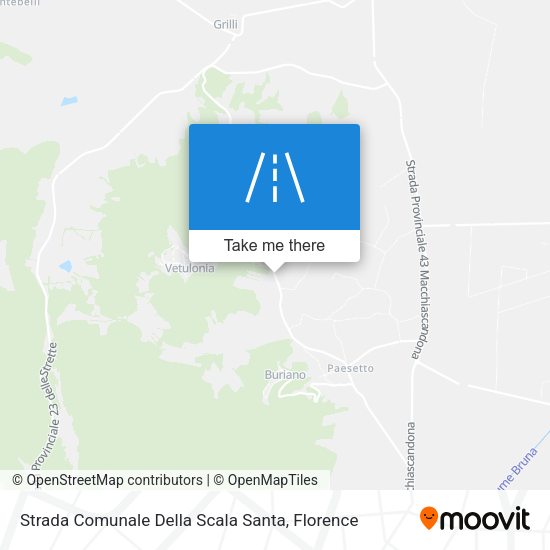 Strada Comunale Della Scala Santa map