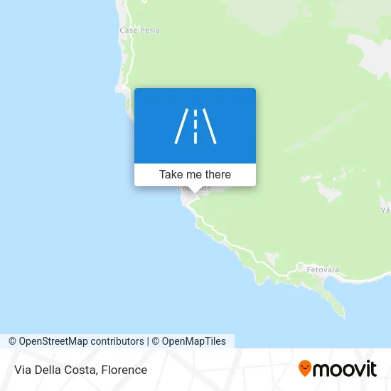 Via Della Costa map