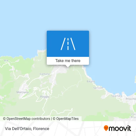 Via Dell'Ortaio map
