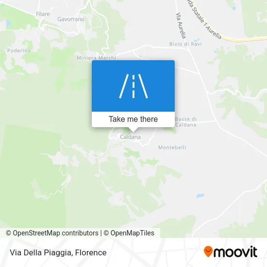 Via Della Piaggia map