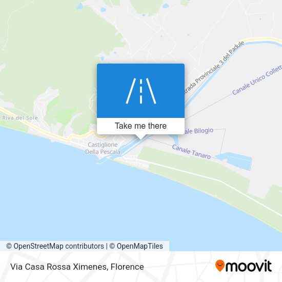 Via Casa Rossa Ximenes map