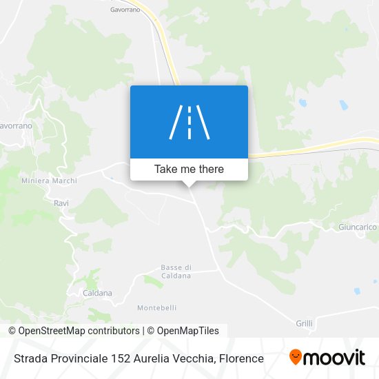 Strada Provinciale 152 Aurelia Vecchia map