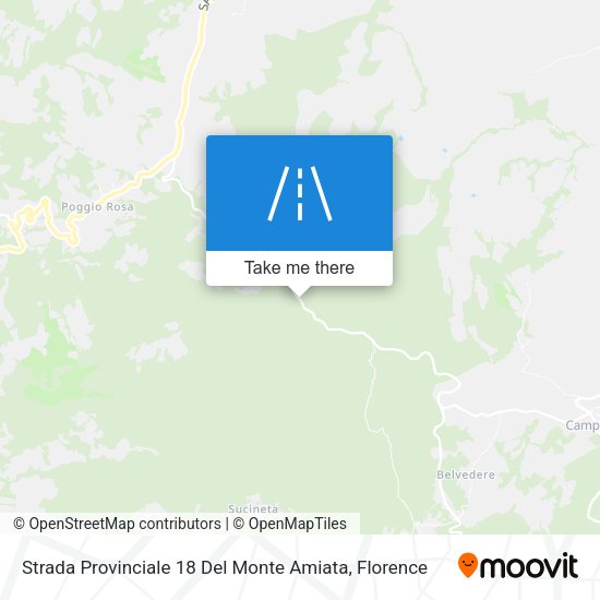 Strada Provinciale 18 Del Monte Amiata map