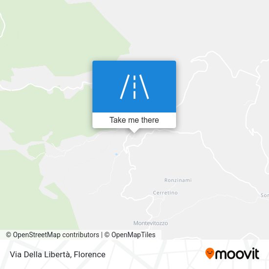 Via Della Libertà map