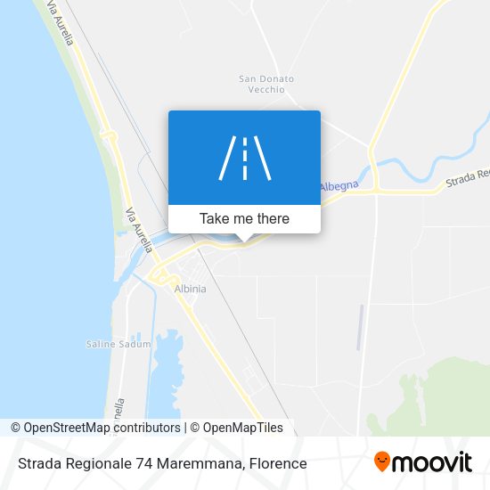 Strada Regionale 74 Maremmana map