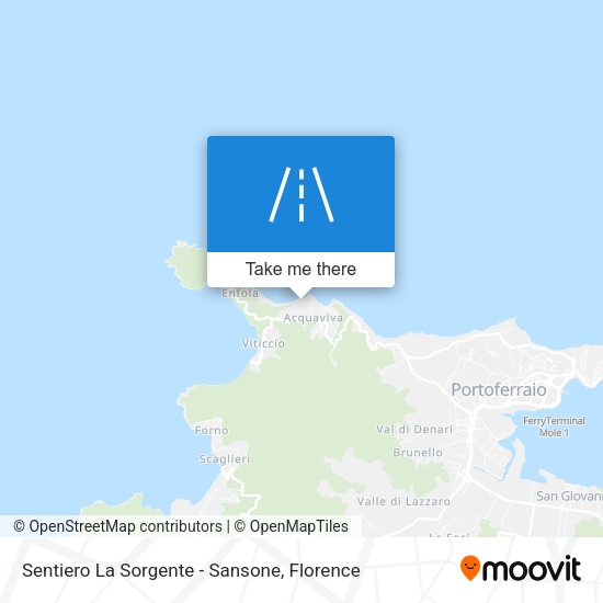Sentiero La Sorgente - Sansone map