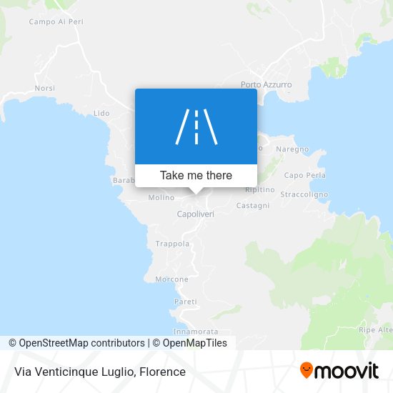 Via Venticinque Luglio map