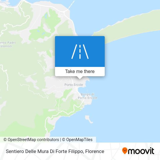 Sentiero Delle Mura Di Forte Filippo map