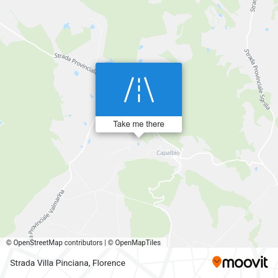 Strada Villa Pinciana map