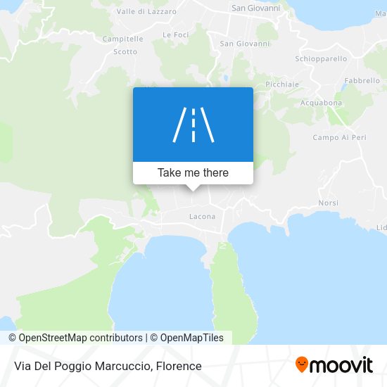 Via Del Poggio Marcuccio map