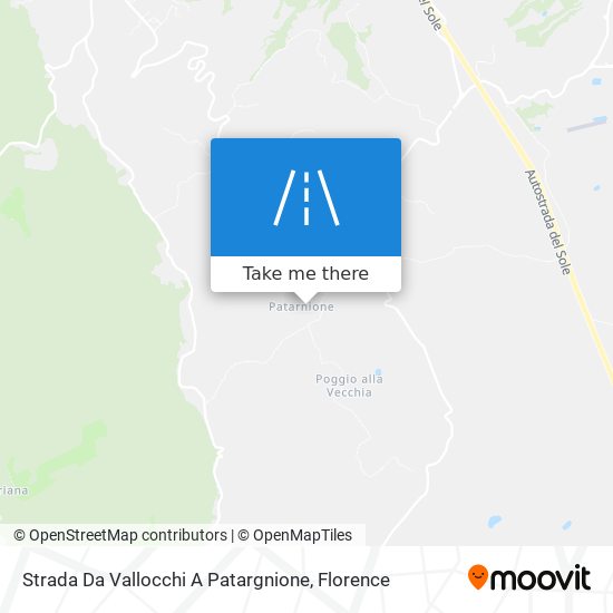 Strada Da Vallocchi A Patargnione map