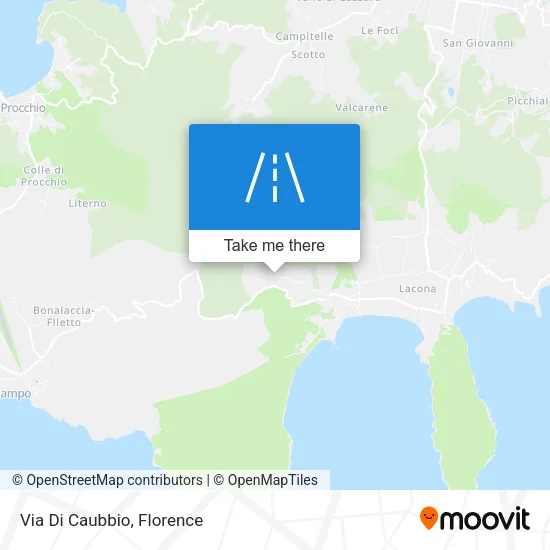 Via Di Caubbio map