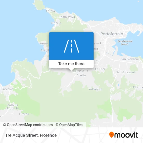 Tre Acque Street map