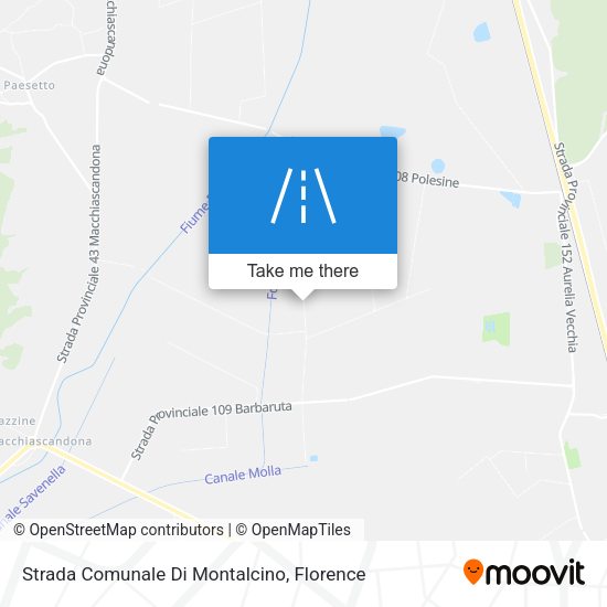 Strada Comunale Di Montalcino map
