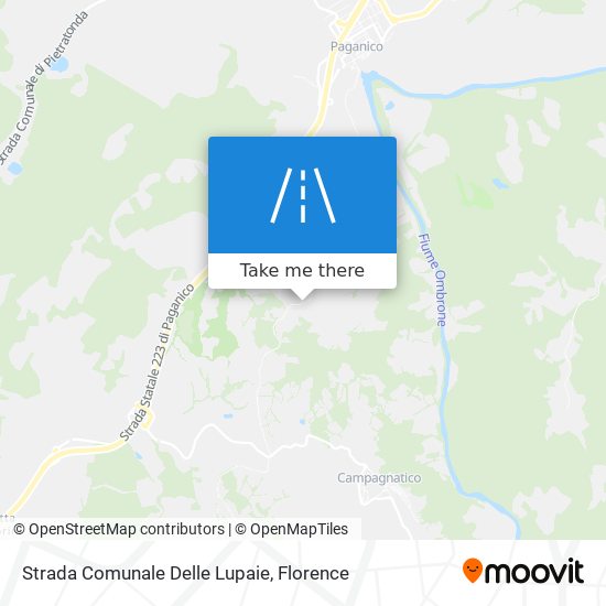 Strada Comunale Delle Lupaie map