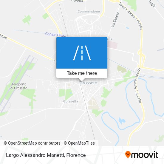 Largo Alessandro Manetti map