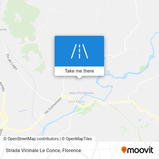 Strada Vicinale Le Conce map