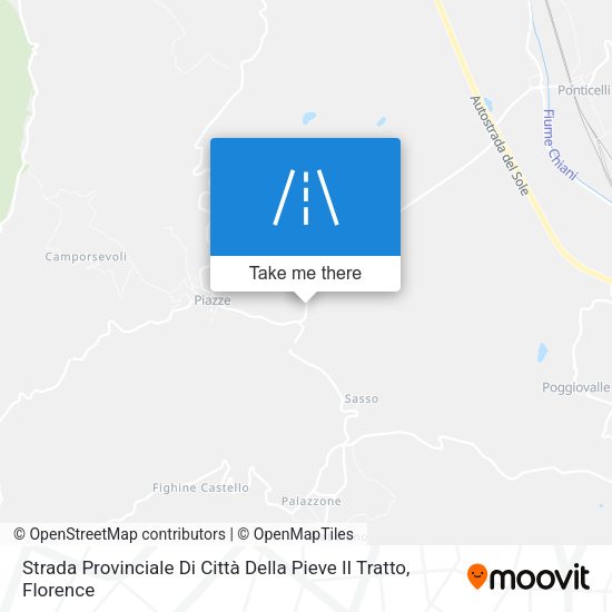 Strada Provinciale Di Città Della Pieve II Tratto map