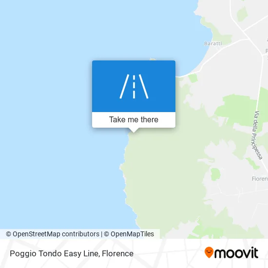 Poggio Tondo Easy Line map