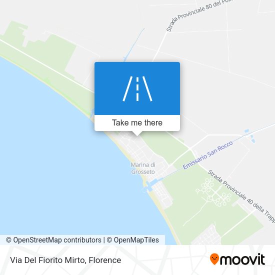 Via Del Fiorito Mirto map
