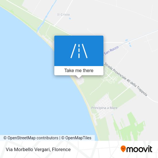 Via Morbello Vergari map