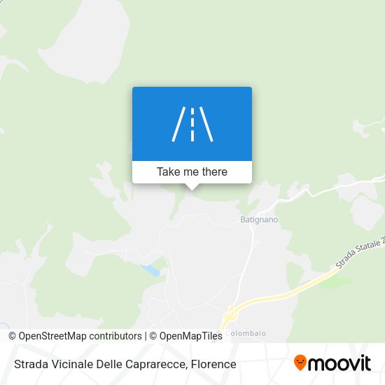 Strada Vicinale Delle Caprarecce map