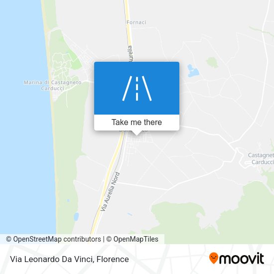 Via Leonardo Da Vinci map
