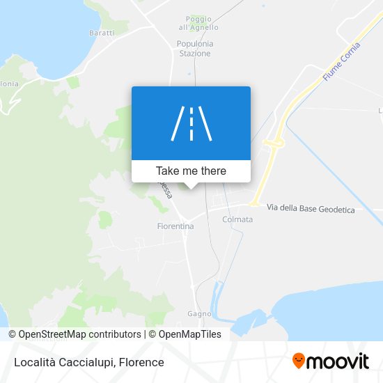 Località Caccialupi map