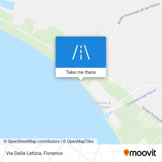 Via Della Letizia map