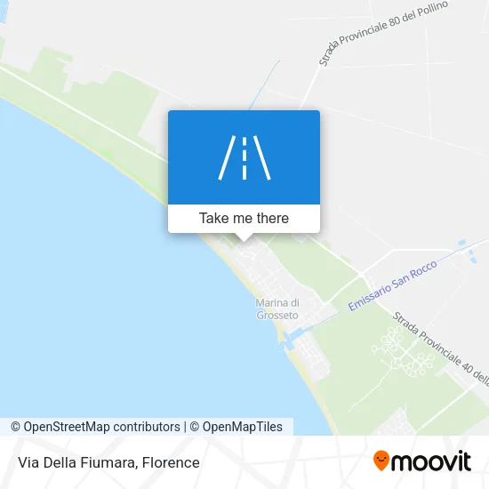 Via Della Fiumara map