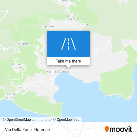 Via Della Foce map
