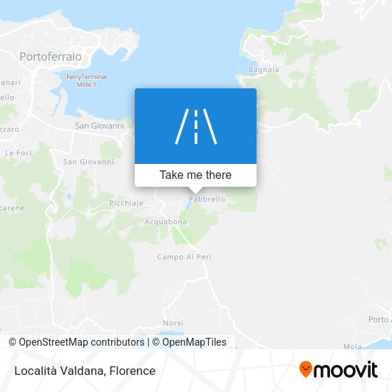 Località Valdana map