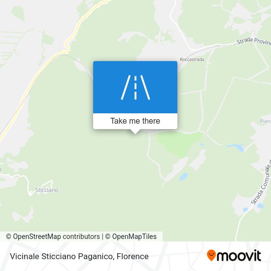 Vicinale Sticciano Paganico map