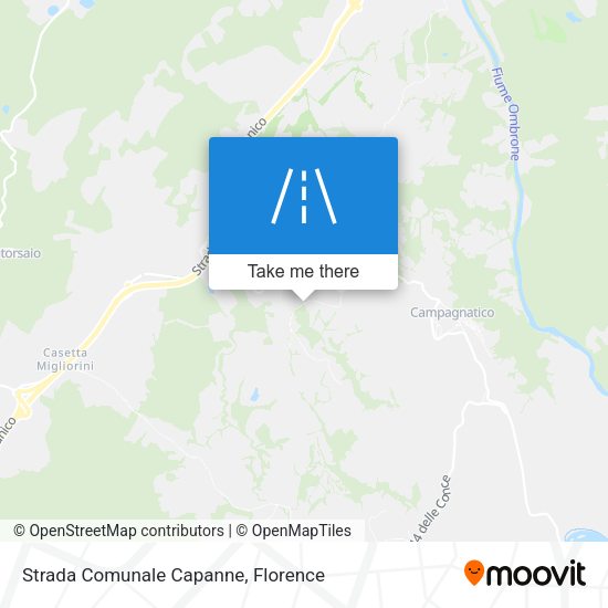 Strada Comunale Capanne map