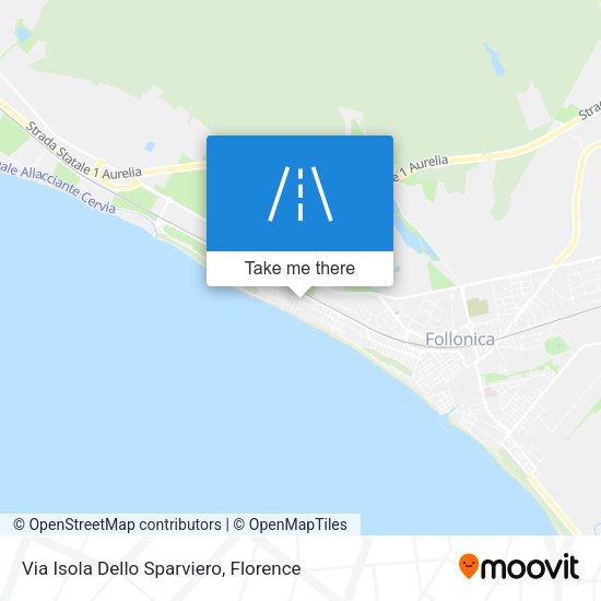 Via Isola Dello Sparviero map
