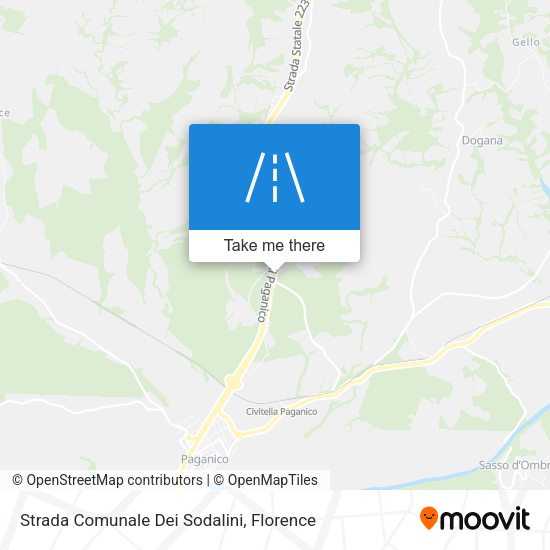 Strada Comunale Dei Sodalini map