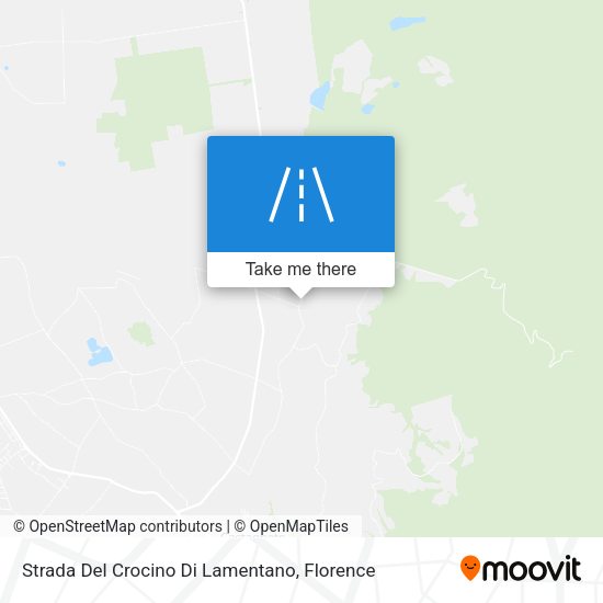 Strada Del Crocino Di Lamentano map