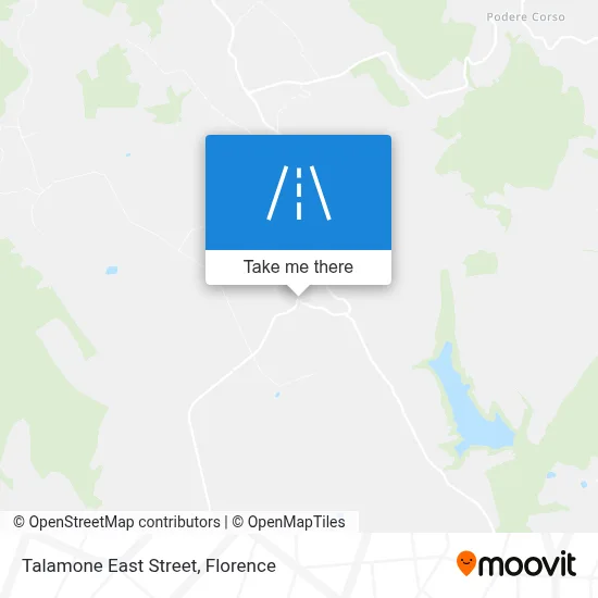 Talamone East Street map