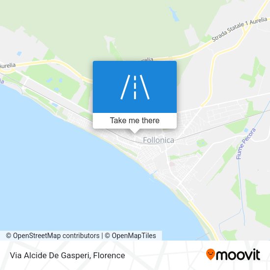 Via Alcide De Gasperi map