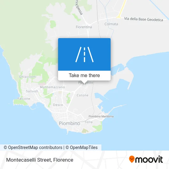Montecaselli Street map