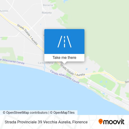 Strada Provinciale 39 Vecchia Aurelia map