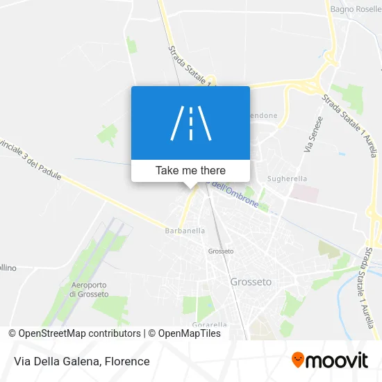 Via Della Galena map