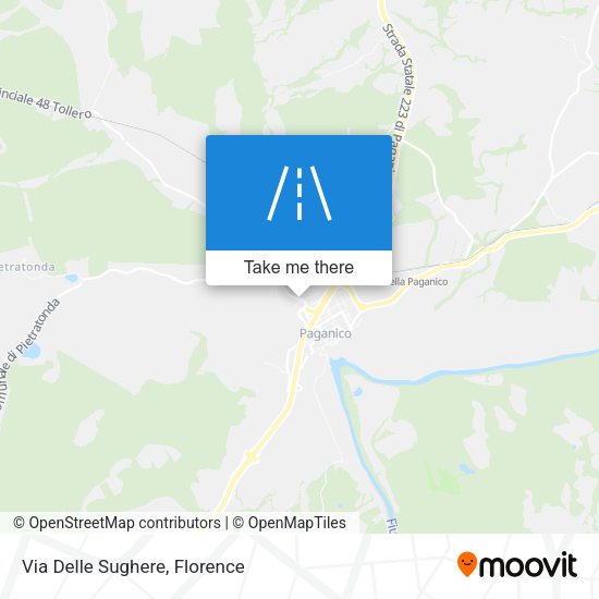 Via Delle Sughere map